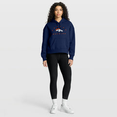 Denver Broncos Women's Eligible Receiver Legacy Pullover Hoodie - Navy cheap