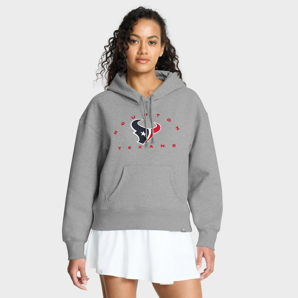 Houston Texans Women's Eligible Receiver Legacy Pullover Hoodie - Heather Gray for sale