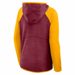 Washington Commanders Women's Redzone End Around Pass Raglan Full-Zip Hoodie - Burgundy/Gold outlet