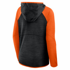 Cincinnati Bengals Women's Redzone End Around Pass Raglan Full-Zip Hoodie - Black/Orange for sale