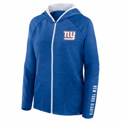 New York Giants Women's Redzone End Around Pass Raglan Full-Zip Hoodie - Royal cheap