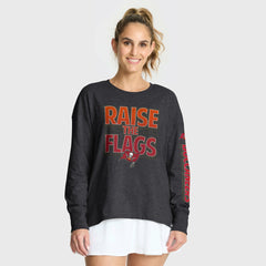Tampa Bay Buccaneers Women's Hometown Legacy Long Sleeve T-Shirt - Heather Pewter cheap