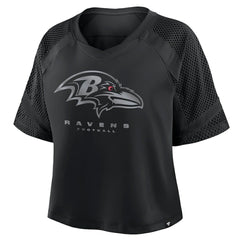 Baltimore Ravens Women's Oversized Raglan V-Neck Blackout Fashion Jersey online