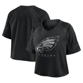 Philadelphia Eagles Women's Oversized Raglan V-Neck Blackout Fashion Jersey cheap
