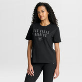 Las Vegas Raiders Women's Blackout Kneel Down Legacy T-Shirt - Black on sale