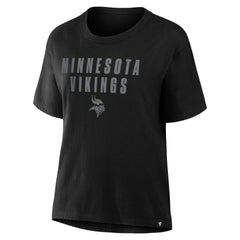 Minnesota Vikings Women's Blackout Kneel Down Legacy T-Shirt - Black online