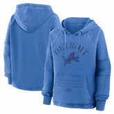 Detroit Lions Women's Oversized Raglan Gridiron Hoodie - Blue outlet