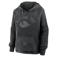 Kansas City Chiefs Women's Oversized Raglan Gridiron Hoodie - Black discount