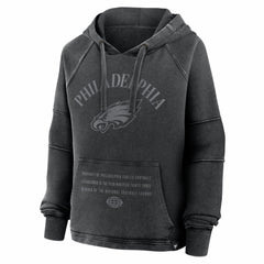 Philadelphia Eagles Women's Oversized Raglan Gridiron Hoodie - Black outlet