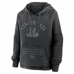 Cincinnati Bengals Women's Oversized Raglan Gridiron Hoodie - Black sale
