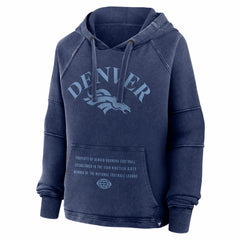 Denver Broncos Women's Oversized Raglan Gridiron Hoodie - Navy online