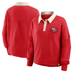 San Francisco 49ers Women's Oversized Hometown Premium Thermal Long Sleeve Shirt - Scarlet for sale