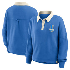 Detroit Lions Women's Oversized Hometown Premium Thermal Long Sleeve Shirt - Blue online