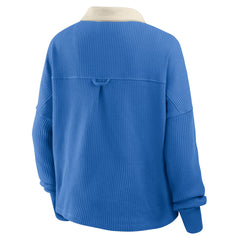 Detroit Lions Women's Oversized Hometown Premium Thermal Long Sleeve Shirt - Blue online