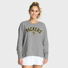 Green Bay Packers Women's Hometown Legacy Long Sleeve T-Shirt - Heather Gray discount