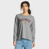 Minnesota Vikings Women's Hometown Legacy Long Sleeve T-Shirt - Heather Gray online