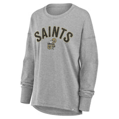 New Orleans Saints Women's Hometown Legacy Long Sleeve T-Shirt - Heather Gray cheap