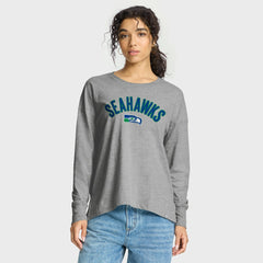 Seattle Seahawks Women's Hometown Legacy Long Sleeve T-Shirt - Heather Gray cheap