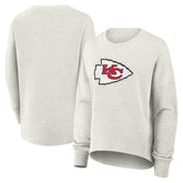Kansas City Chiefs Women's Oversized Hometown Pullover Sweatshirt - Heather Gray sale