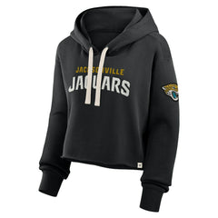 Jacksonville Jaguars Women's Oversized Hometown Heritage Cropped Hoodie - Black outlet