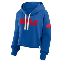 Buffalo Bills Women's Oversized Hometown Heritage Cropped Hoodie - Royal on sale