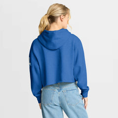 Detroit Lions Women's Oversized Hometown Heritage Cropped Hoodie - Blue cheap