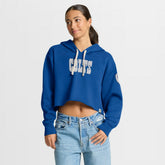 Indianapolis Colts Women's Oversized Hometown Heritage Cropped Hoodie - Royal cheap