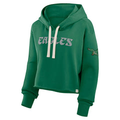 Philadelphia Eagles Women's Oversized Hometown Heritage Cropped Hoodie - Kelly Green on sale