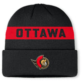 Ottawa Senators Fanatics Authentic Pro Rink Cuffed Knit Hat Black