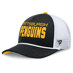 Pittsburgh Penguins Fanatics Authentic Pro Rink A-Frame Adjustable Hat Black/White