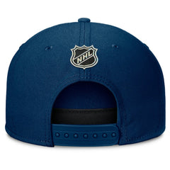 Seattle Kraken Fanatics Authentic Pro Rink Team Code Snapback Hat Deep Sea Blue