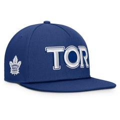 Toronto Maple Leafs Fanatics Authentic Pro Rink Team Code Snapback Hat Blue