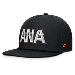 Anaheim Ducks Fanatics Authentic Pro Rink Team Code Snapback Hat Black