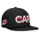 Carolina Hurricanes Fanatics Authentic Pro Rink Team Code Snapback Hat Black