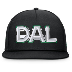 Dallas Stars Fanatics Authentic Pro Rink Team Code Snapback Hat Black
