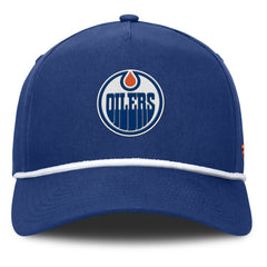 Edmonton Oilers Fanatics Authentic Pro Rink Roper A-Frame Adjustable Hat Royal