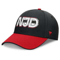 New Jersey Devils Fanatics Authentic Pro Rink Team Code Flex Hat Black/Red