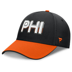 Philadelphia Flyers Fanatics Authentic Pro Rink Team Code Flex Hat Black/Orange