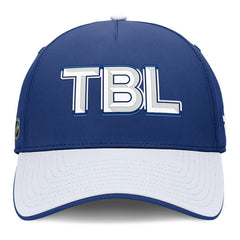 Tampa Bay Lightning Fanatics Authentic Pro Rink Team Code Flex Hat Blue/White