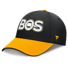Boston Bruins Fanatics Authentic Pro Rink Team Code Flex Hat Black/Gold