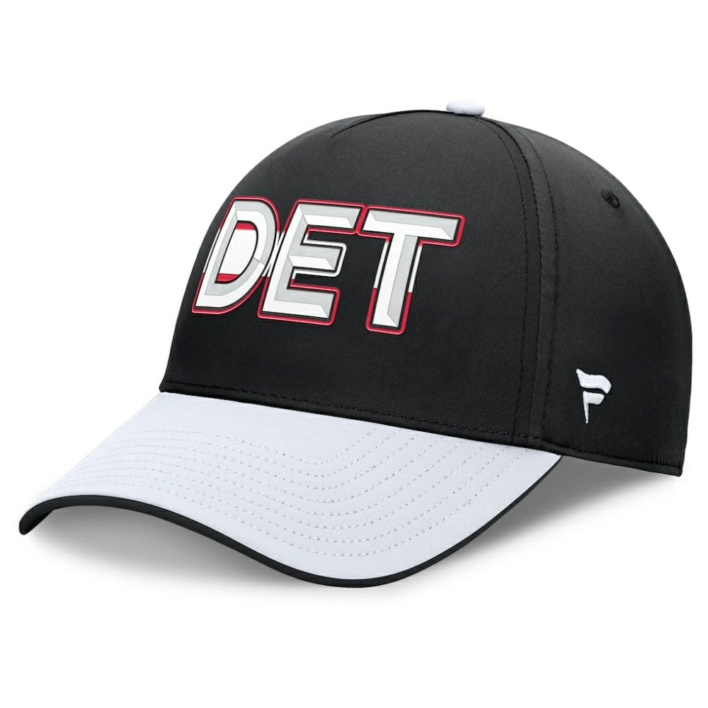 Detroit Red Wings Fanatics Authentic Pro Rink Team Code Flex Hat Black/White