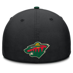 Minnesota Wild Fanatics Authentic Pro Rink Team Code Flex Hat Black/Green