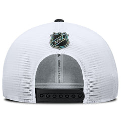 Utah Mammoth Fanatics Authentic Pro Rink Lockup Adjustable Trucker Hat Black/White