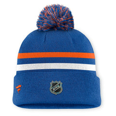 New York Islanders Fanatics Authentic Pro Rink Cuffed Knit Hat with Pom Royal