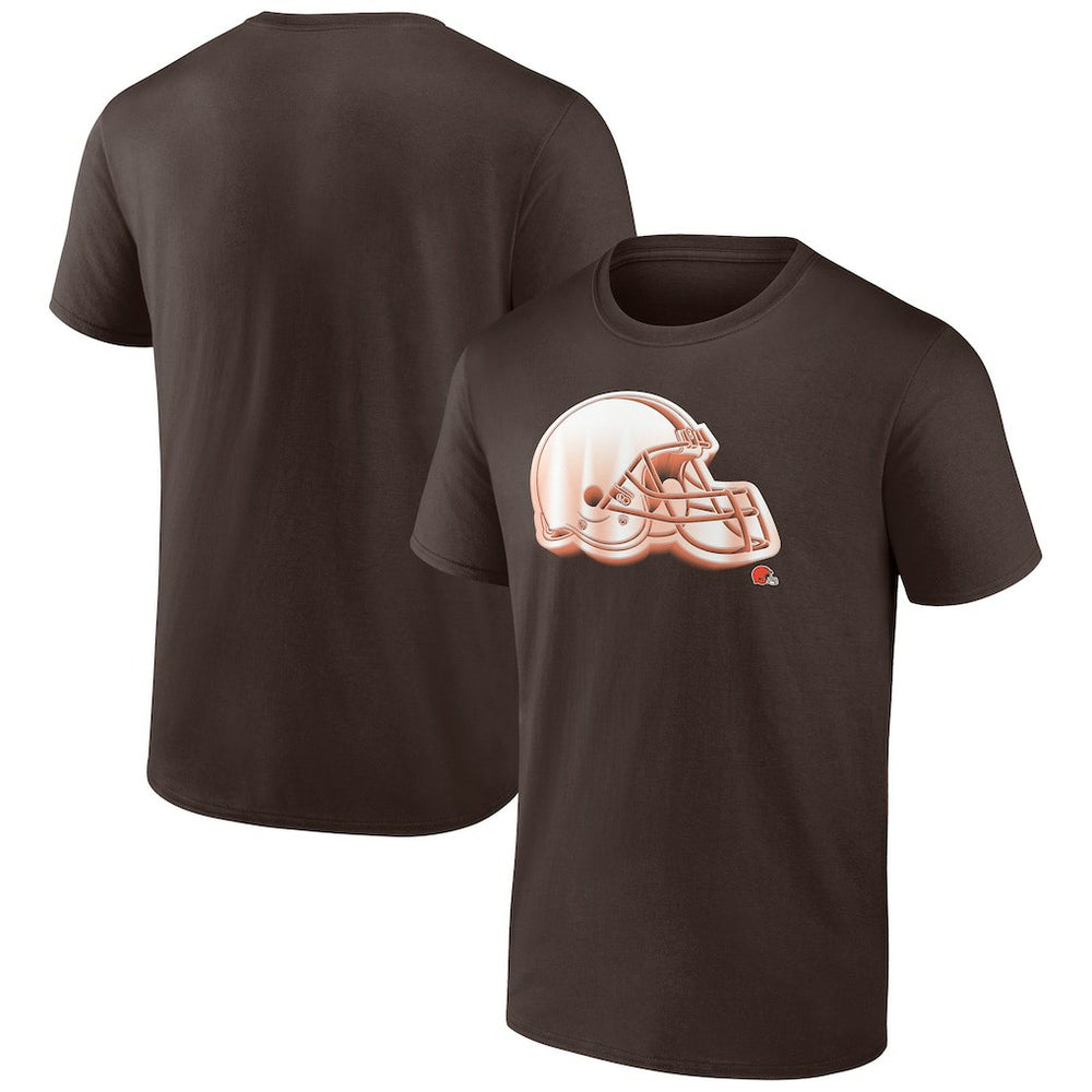 Cleveland Browns Chrome Dimension T-Shirt - Brown discount