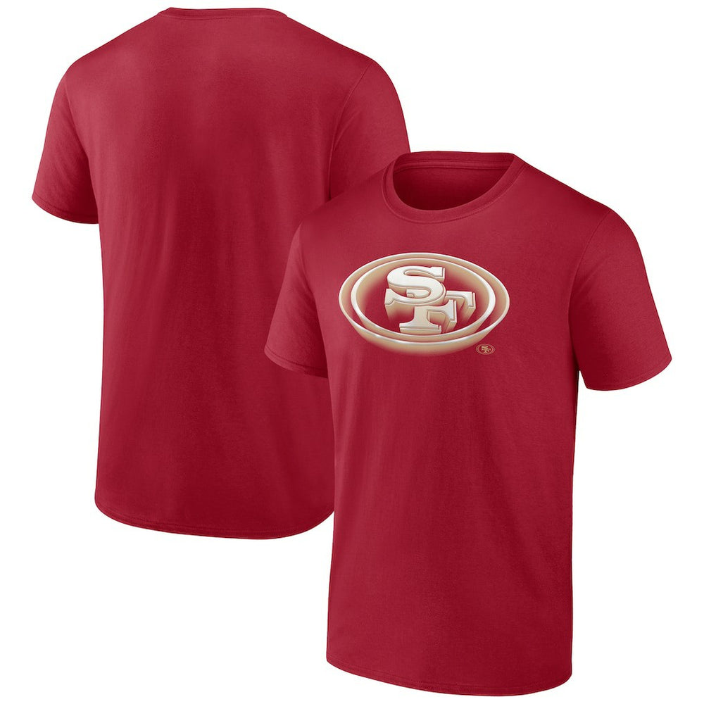 San Francisco 49ers Chrome Dimension T-Shirt - Scarlet discount