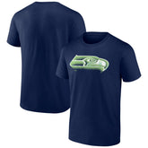 Seattle Seahawks Chrome Dimension T-Shirt - College Navy discount