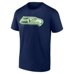 Seattle Seahawks Chrome Dimension T-Shirt - College Navy discount