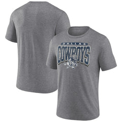 Dallas Cowboys Warped Block Tri-Blend T-Shirt - Heather Gray online