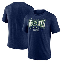 Seattle Seahawks Divided Warp Tri-Blend T-Shirt - College Navy outlet